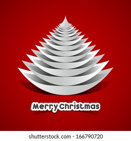 Creative Abstract Merry Christmas Card vector illustration
