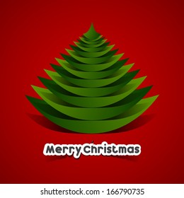 Creative Abstract Merry Christmas Card vector illustration