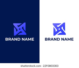 Creative Abstract Modern Letter NZ App logo design template
