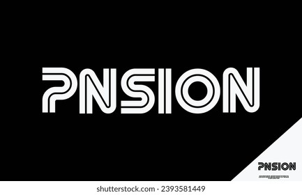 Creative abstract modern sans serif font vector with ligature style. Alphabet typeface for business company