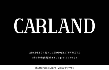 Creative abstract modern sans serif font vector with ligature style. Alphabet typeface for business company