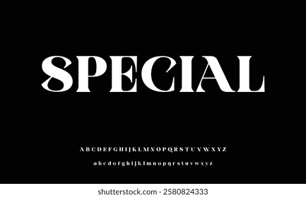 Creative abstract modern sans serif font vector with ligature style. Alphabet typeface for business company