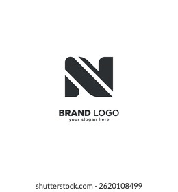 Creative Abstract N Letter Logo Design - Unique Modern Branding Concept.