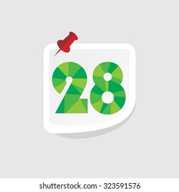 creative abstract numeric number vector illustration 
