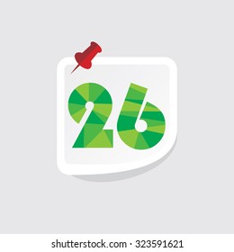 creative abstract numeric number vector illustration 
