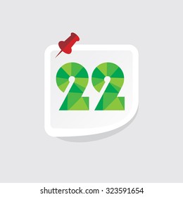 creative abstract numeric number vector illustration 