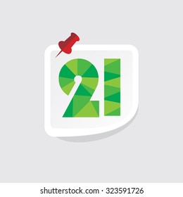 creative abstract numeric number vector illustration 