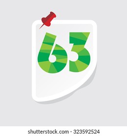 creative abstract numeric number vector illustration 