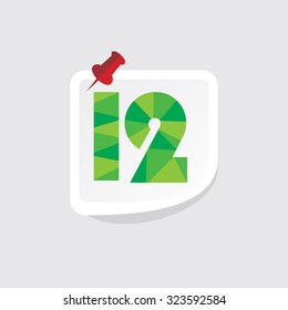 creative abstract numeric number vector illustration 