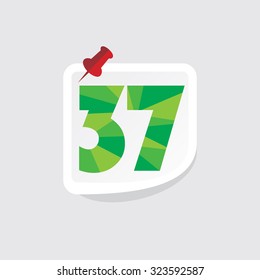 creative abstract numeric number vector illustration 