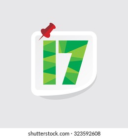 creative abstract numeric number vector illustration 