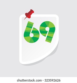 creative abstract numeric number vector illustration 