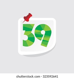 creative abstract numeric number vector illustration 
