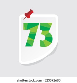 creative abstract numeric number vector illustration 