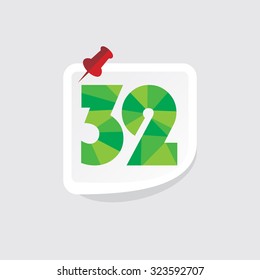 creative abstract numeric number vector illustration 