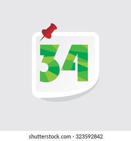 creative abstract numeric number vector illustration 
