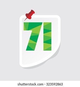 creative abstract numeric number vector illustration 