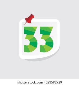 creative abstract numeric number vector illustration 