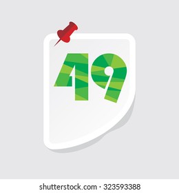 creative abstract numeric number vector illustration 