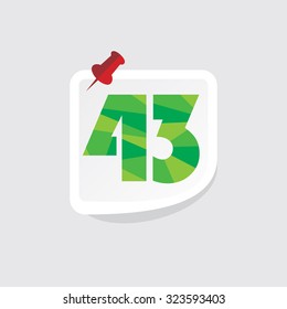creative abstract numeric number vector illustration 