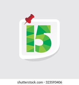creative abstract numeric number vector illustration 