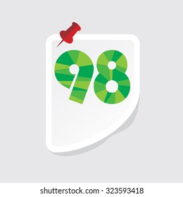 creative abstract numeric number vector illustration 