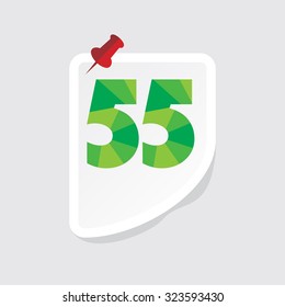 creative abstract numeric number vector illustration 