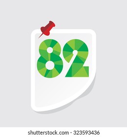 creative abstract numeric number vector illustration 
