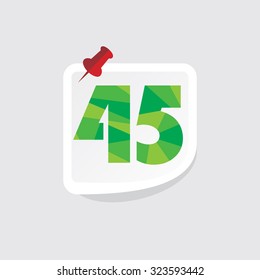 creative abstract numeric number vector illustration 