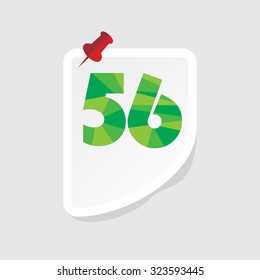 creative abstract numeric number vector illustration 