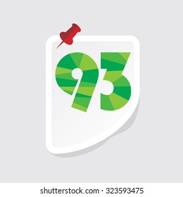 creative abstract numeric number vector illustration 