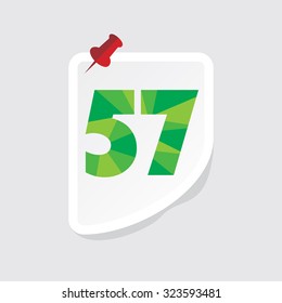 creative abstract numeric number vector illustration 
