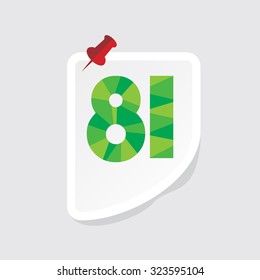 creative abstract numeric number vector illustration 