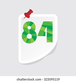 creative abstract numeric number vector illustration 