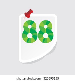 creative abstract numeric number vector illustration 