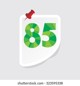 creative abstract numeric number vector illustration 