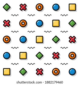Creative abstract pattern design. Easy to edit with vector file. Can use for your background and illustration. Especially for banner background.
