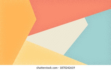 Creative abstract pattern with futuristic geometry shapes. Vector illustration colorful spotty background.
