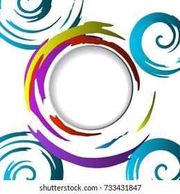 Creative abstract pattern. Vector illustration.