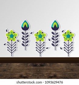 creative abstract pattern of Wall stickers Graphics design pattern