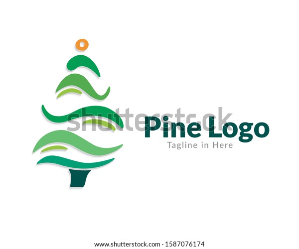 Creative Abstract Pine Art Logo Design Stock Vector Royalty Free Creative Abstract Pine Art Logo Design Stock Vector Royalty Free