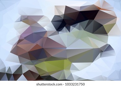Creative abstract polygonal mosaic background of triangles different sizes and colors. Vector illustration. Contemporary geometrical backdrop
