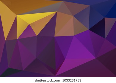 Creative abstract polygonal mosaic background of triangles different sizes and colors. Vector illustration. Contemporary geometrical backdrop