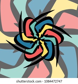 Creative abstract pop arabic calligraphy patterns and backgrounds, constructed from individual arabic letter