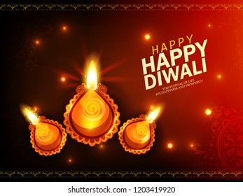 Creative abstract or poster, banner, header for Shubh Diwali or Shubh Deepawali with creative design illustration, Creative deep design.