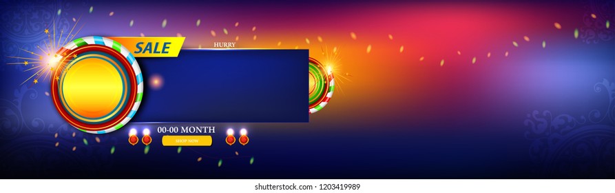Creative abstract or poster, banner, header for Shubh Diwali or Shubh Deepawali with creative design illustration, Creative deep design.