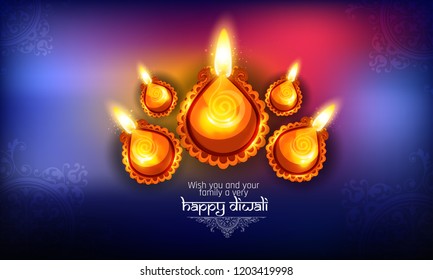Creative abstract or poster, banner, header for Shubh Diwali or Shubh Deepawali with creative design illustration, Creative deep design.