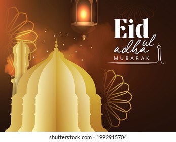 Creative abstract poster design vector illustration for muslim festival eid ul adha. Happy Bakrid.