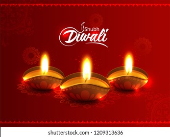 Creative abstract or poster for  happy Diwali or Deepawali with beautiful Deep or Rangoli design illustration, Diwali Greetings, Modern Diwali Greetings.