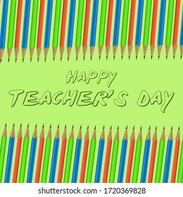 Creative abstract or poster for Teacher's Day with nice and creative design illustration, Teacher's Day Greetings